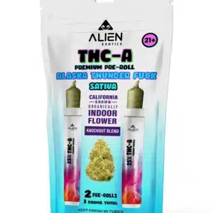 Alaska Thunder Fuck Alien Exotics Premium THC-A Knockout Blend Pre-Roll 2ct