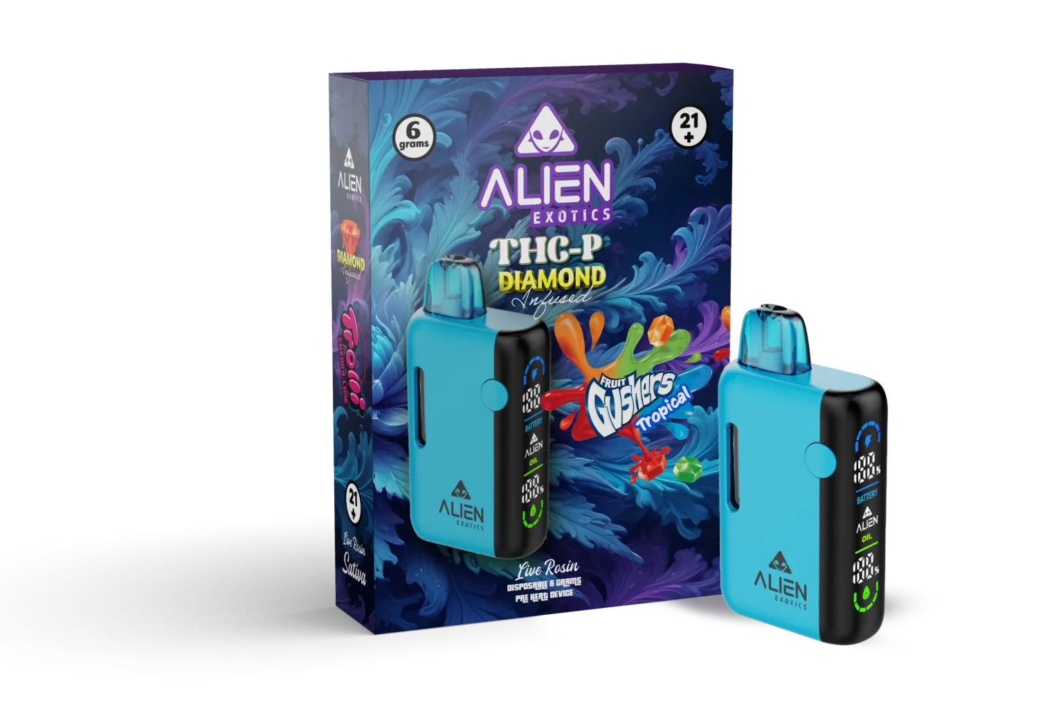 THC-P Diamond Infused 6 Gram Preheat Disposables - Image 4
