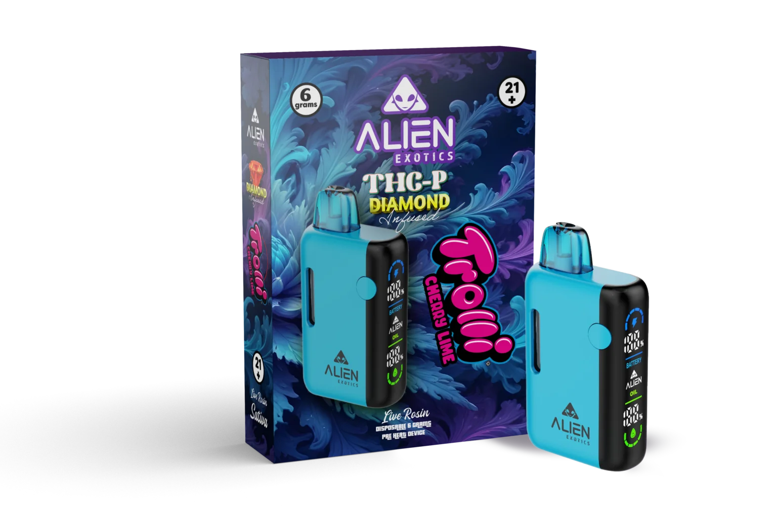 THC-P Diamond Infused 6 Gram Preheat Disposables - Image 5