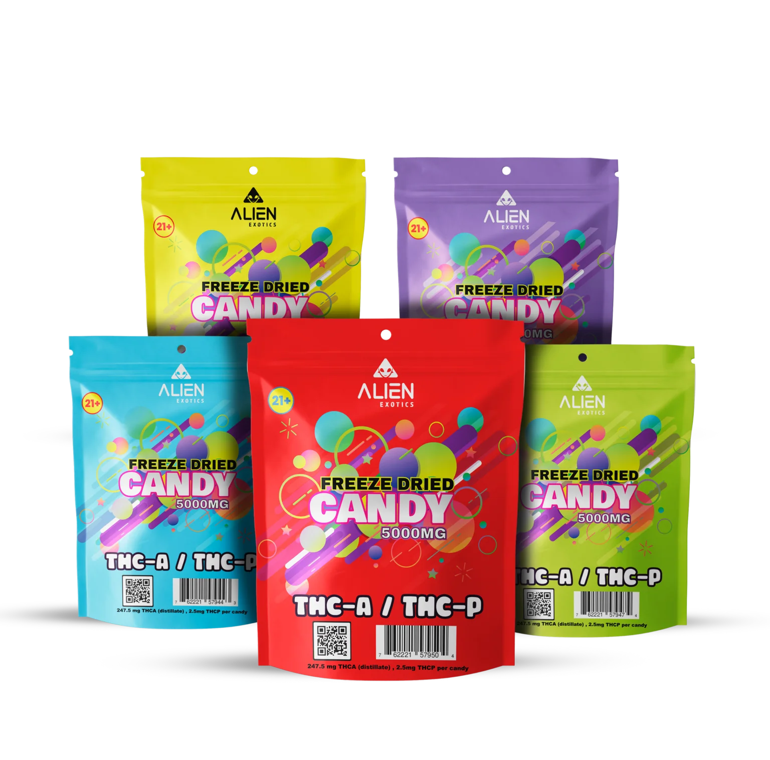 THC-A / THC-P Freeze Dried Candy Jars