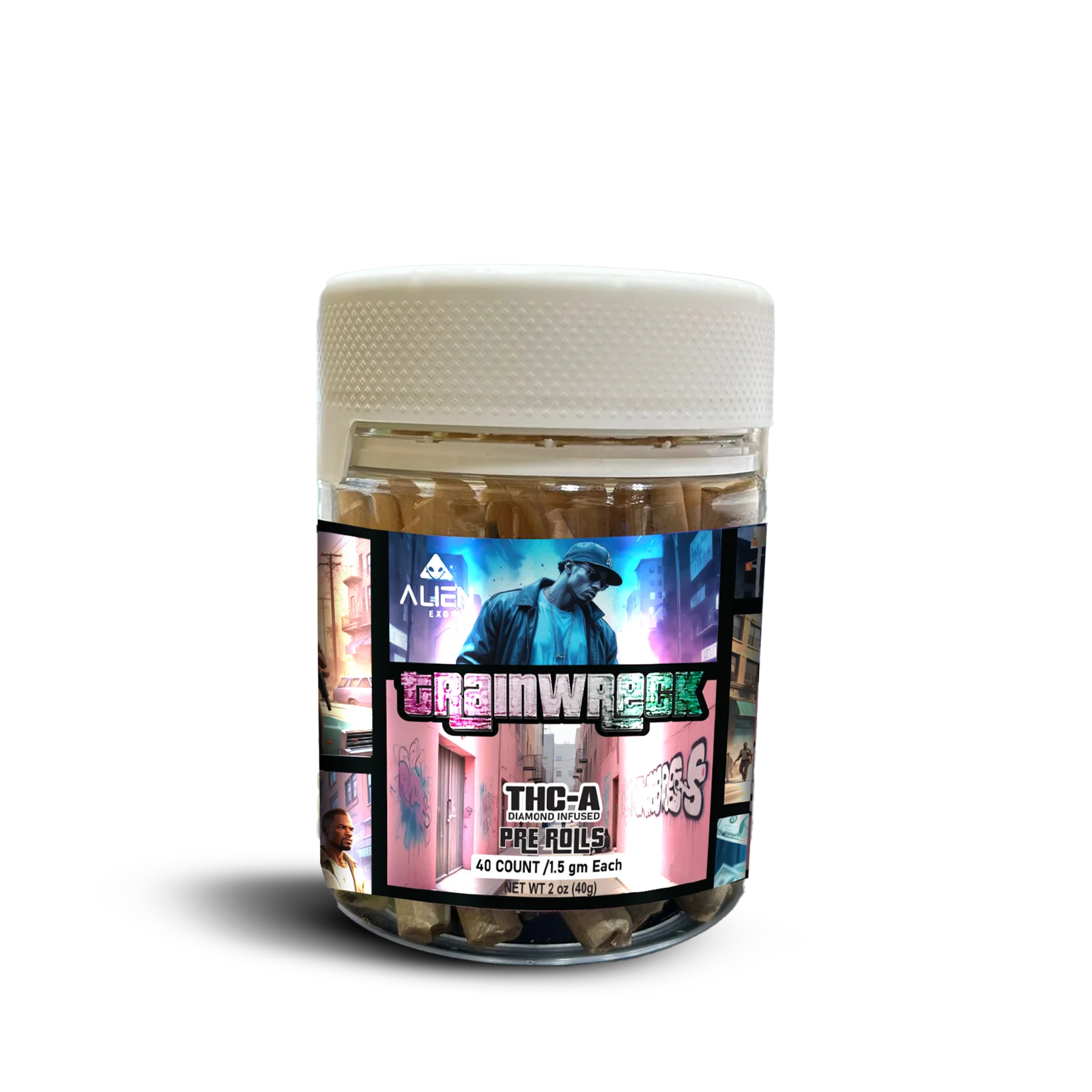 THC-A Diamond Infused 1.5 Gram Pre-Roll Jars - Image 8