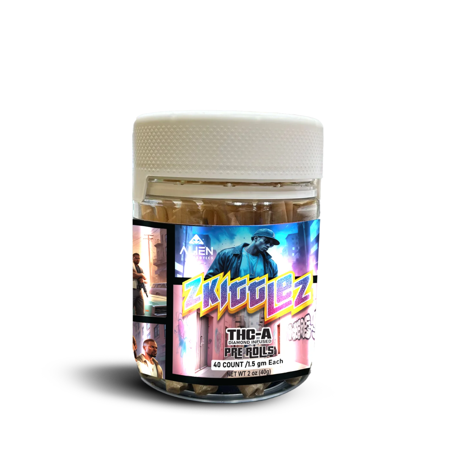 THC-A Diamond Infused 1.5 Gram Pre-Roll Jars - Image 9