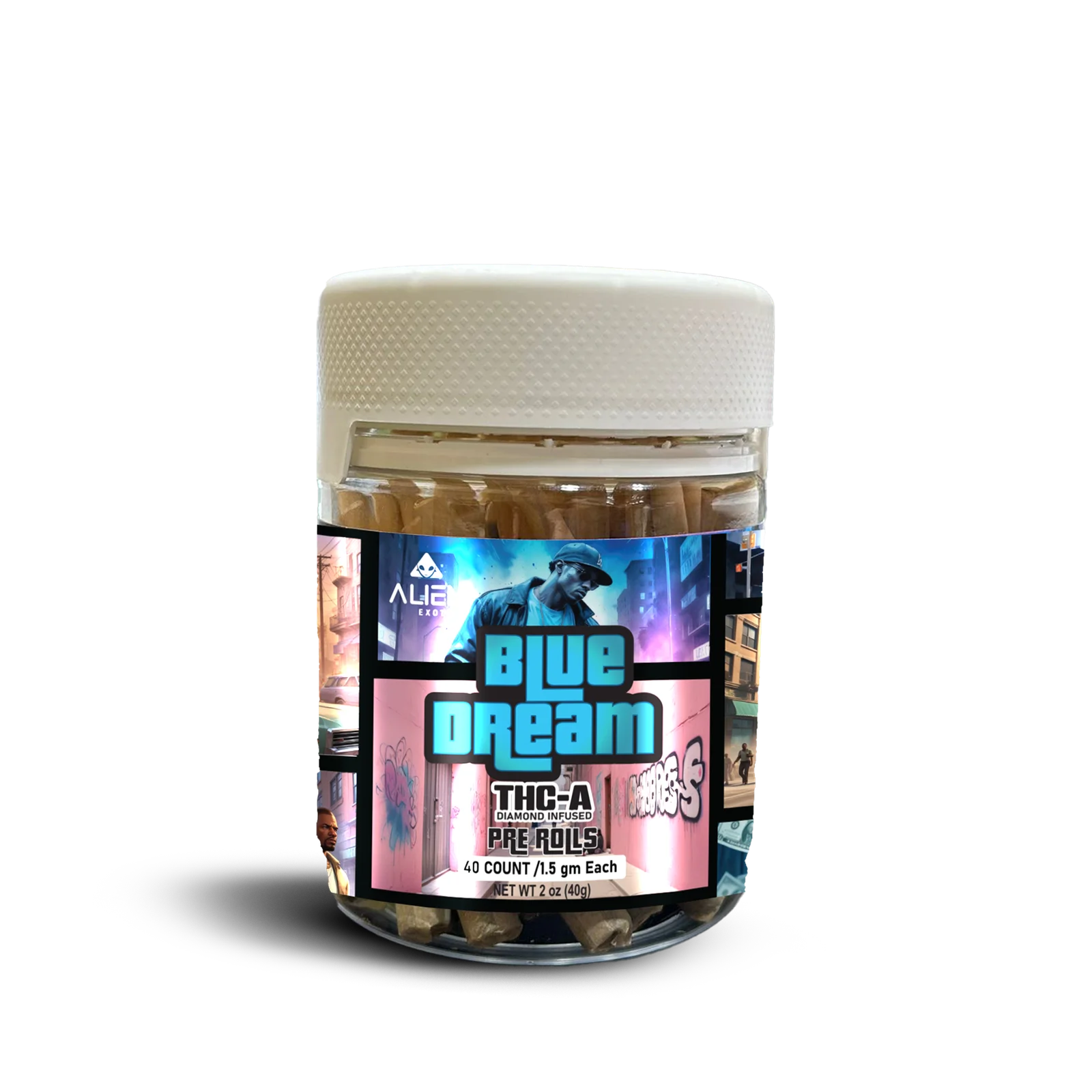 THC-A Diamond Infused 1.5 Gram Pre-Roll Jars - Image 11