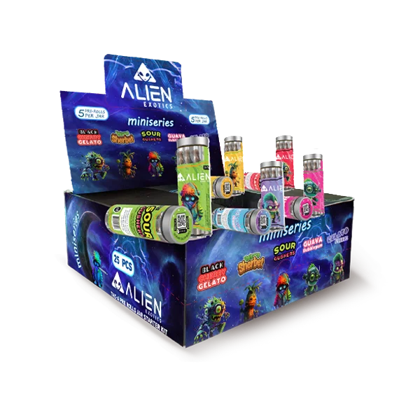 THC-A Diamond Infused Mini Pre-Roll Displays