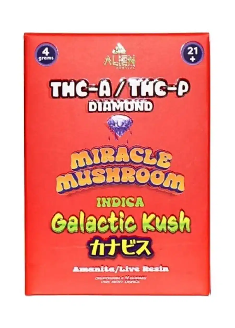 Galactic Kush Alien Exotics Miracle Mushroom THC-A + THC-P Disposable 4G