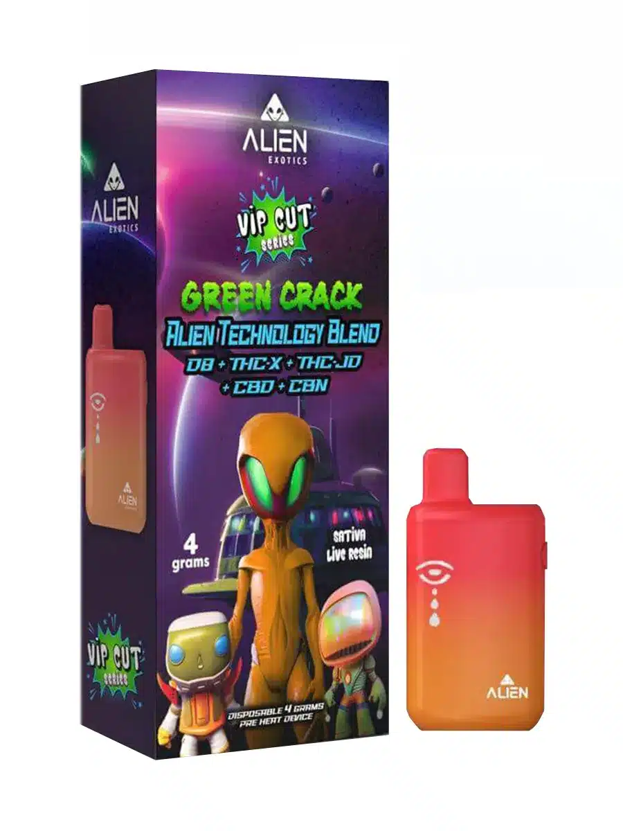 Green Crack Alien Exotics VIP Cut Series Disposable 4G