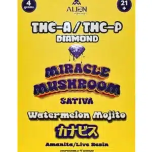 Watermelon Mojito Alien Exotics Miracle Mushroom THC-A + THC-P Disposable 4G