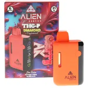 Cherry AK Alien Exotics THC-P Diamond Infused Live Rosin Vape 6G